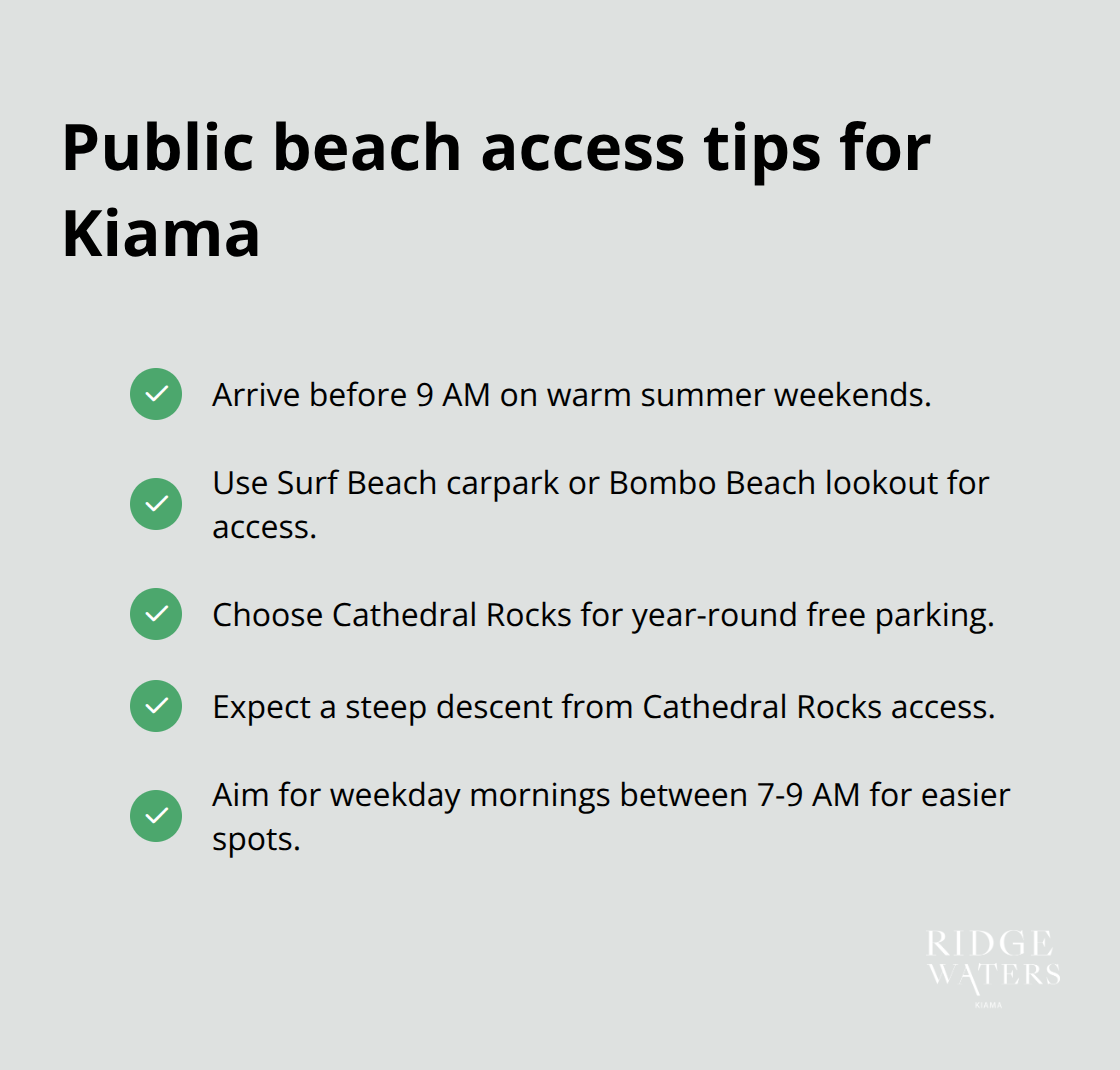 Quick tips for easier public beach access and parking in Kiama