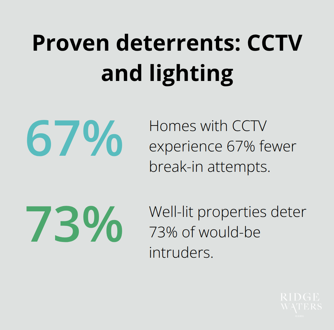 Percent reductions linked to CCTV and good lighting - Luxury security
